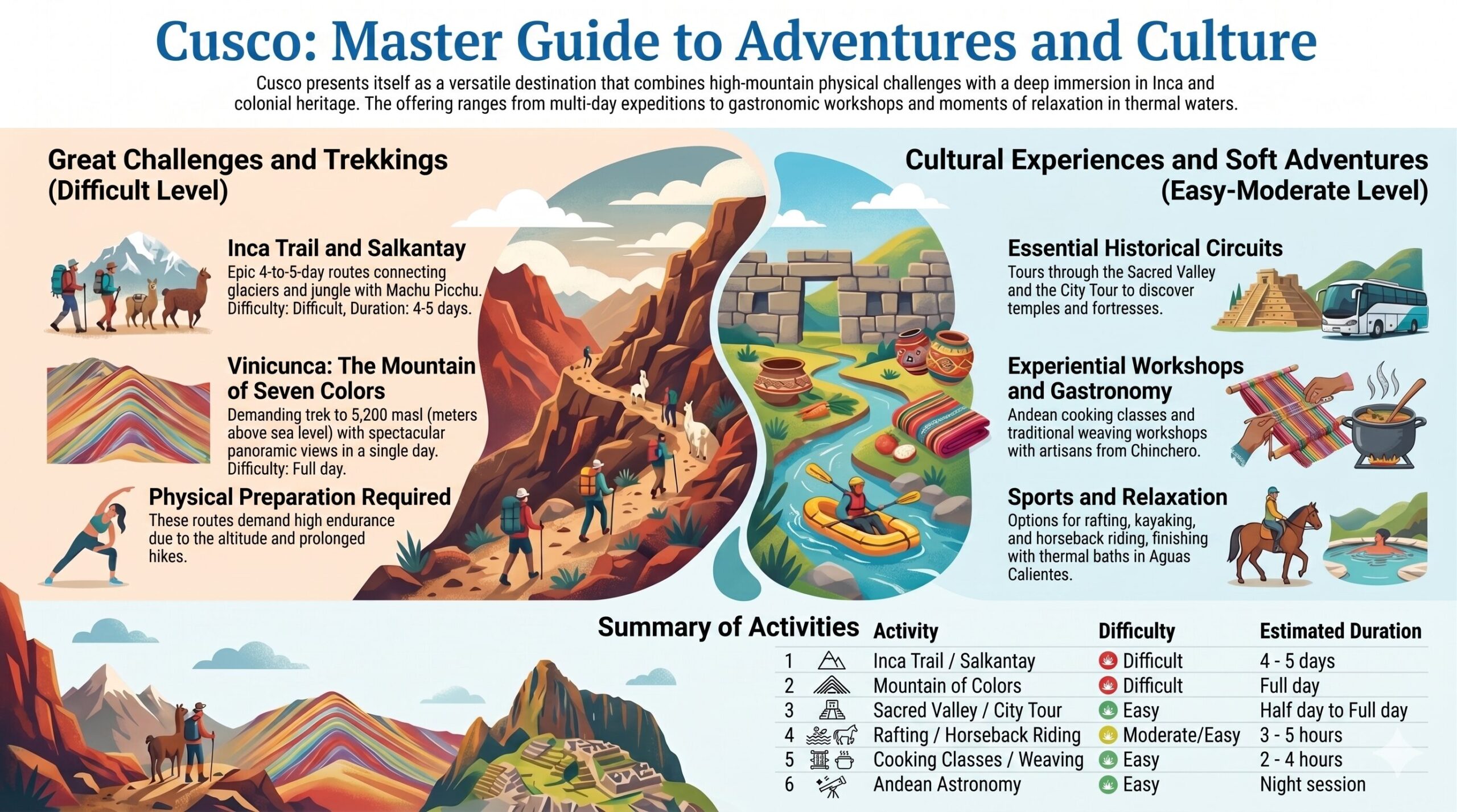 Infographic Activities Cusco
