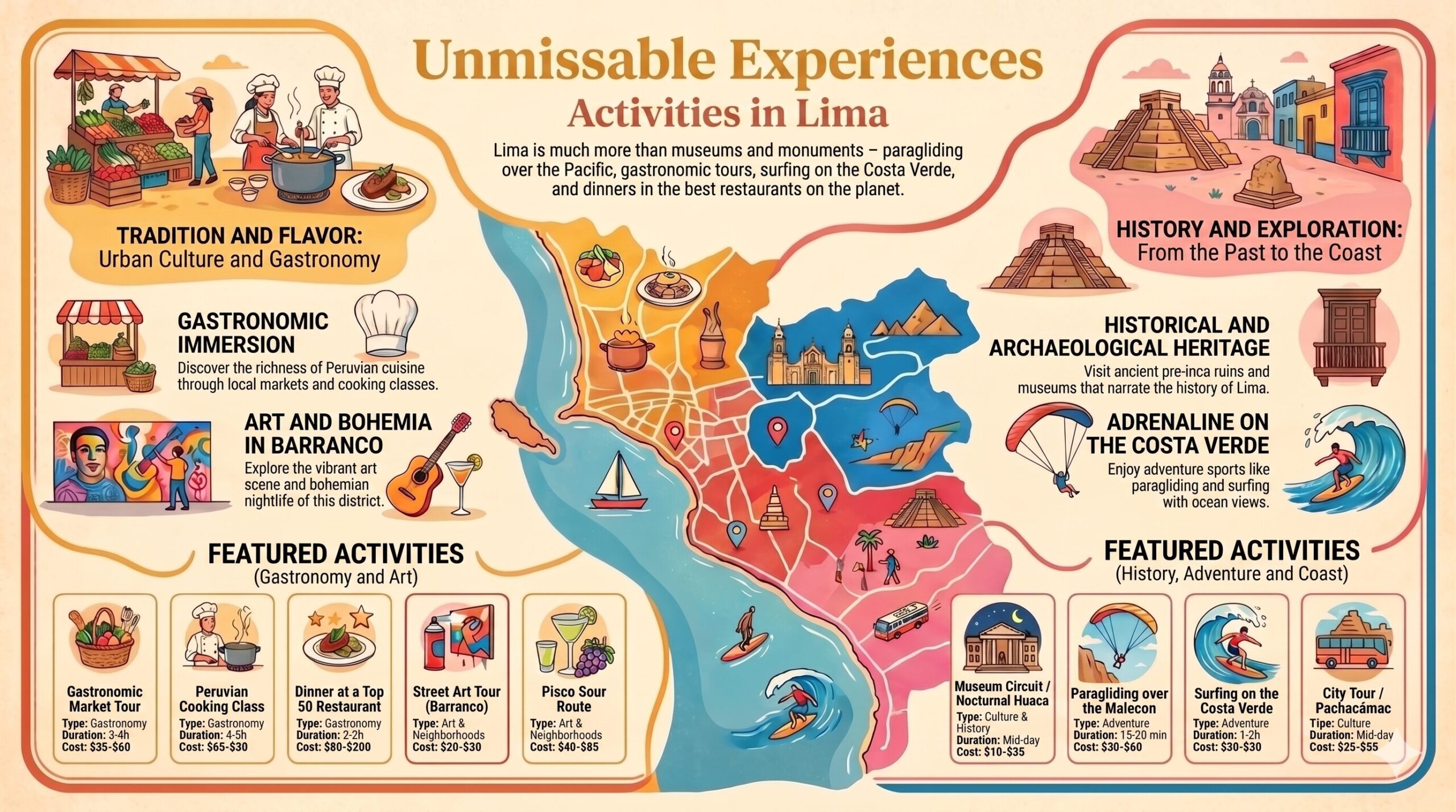 Lima Activities Infographic