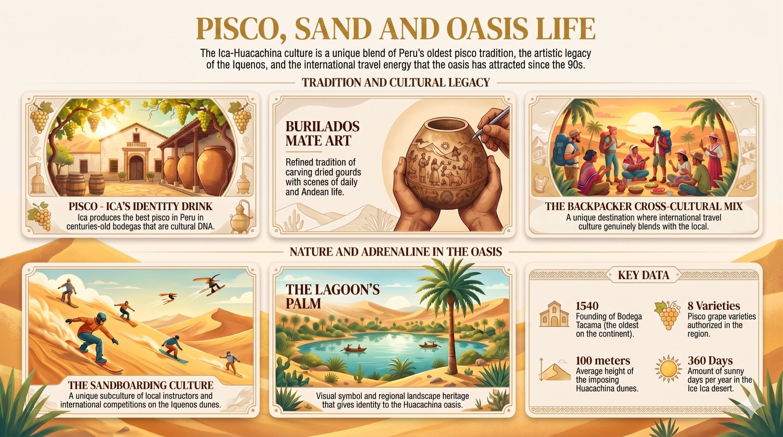 Huacachina Attractions Infographic