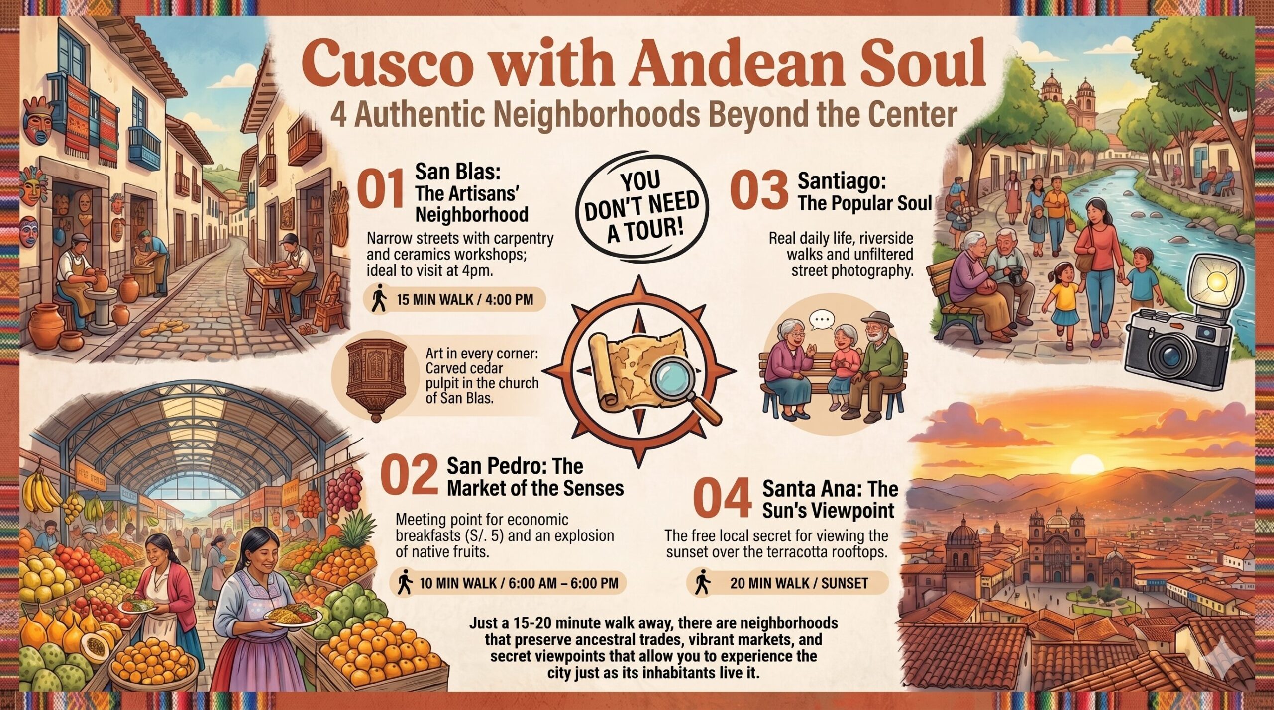 Infographic Neighborhoods of Cusco