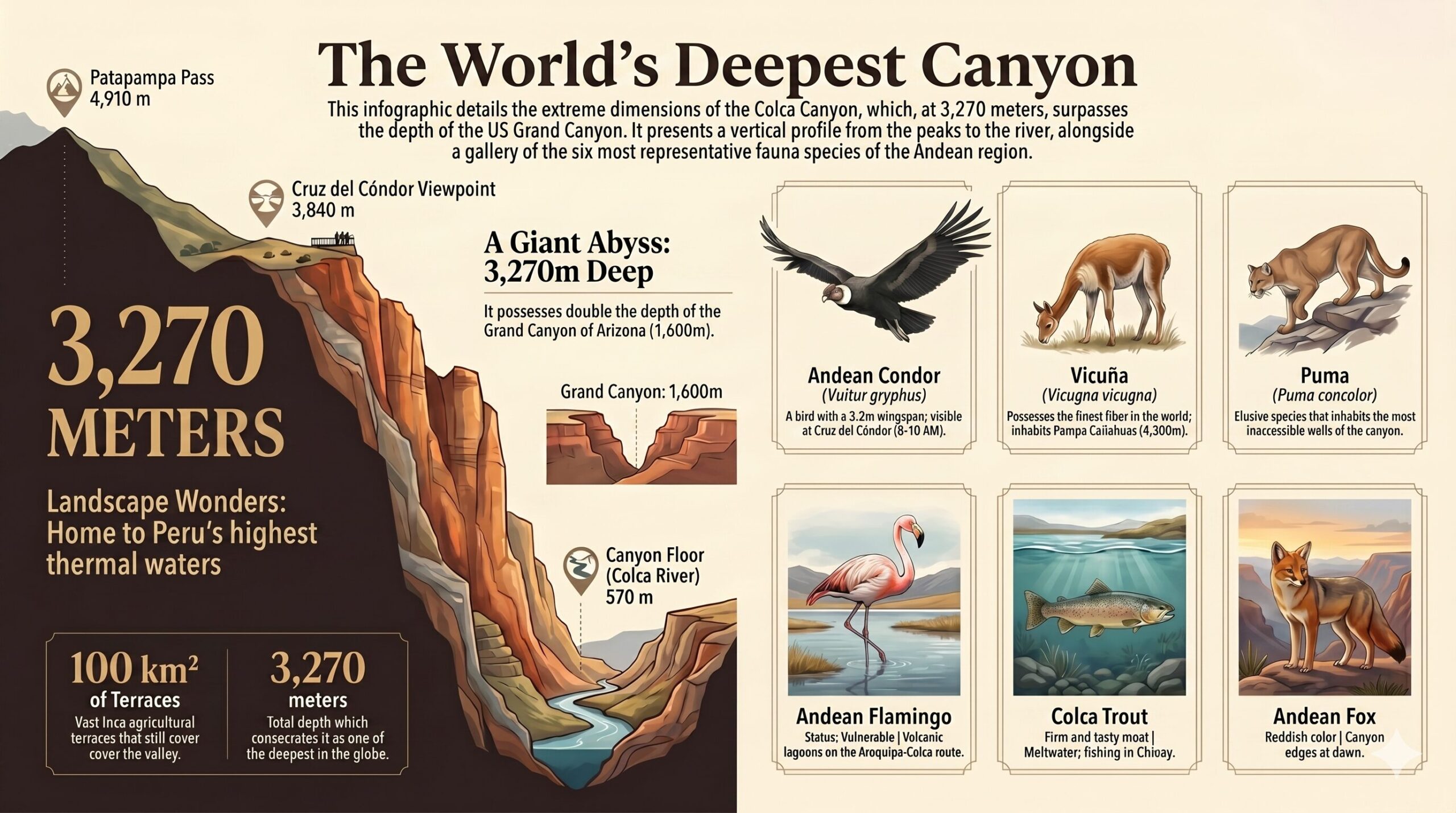 Colca Canyon Infographic