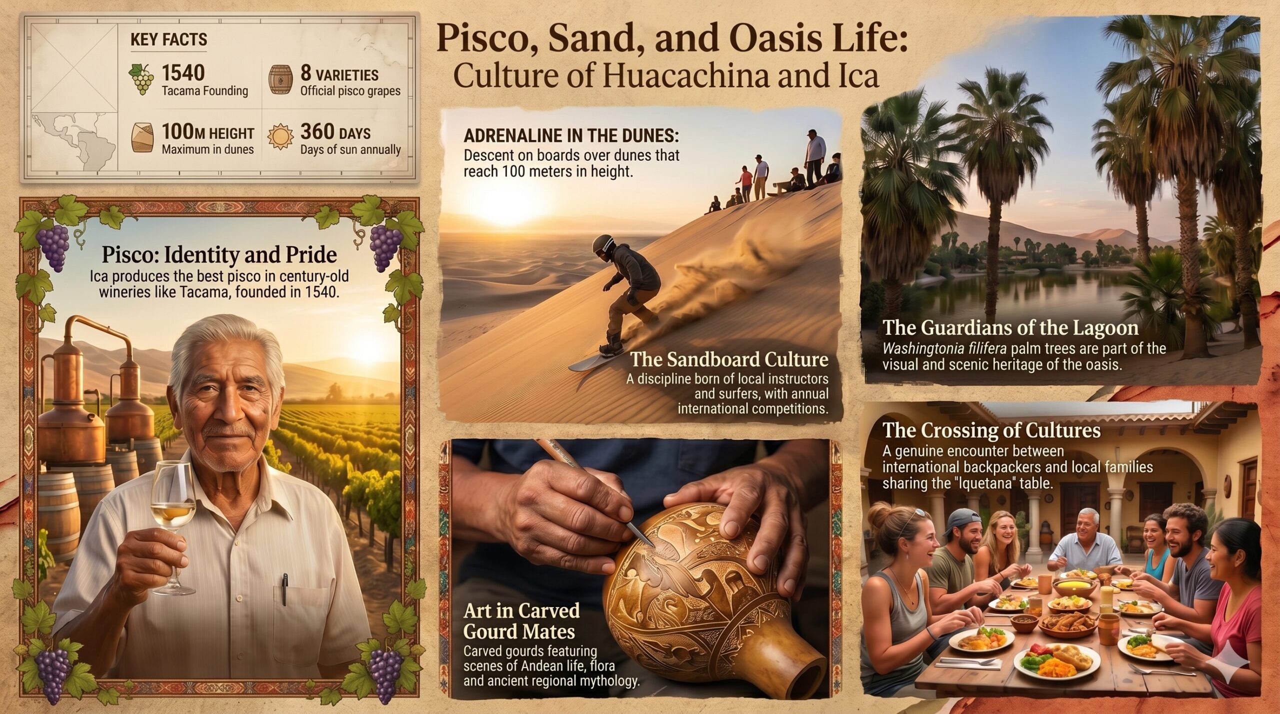 Huacachina Culture Infographic