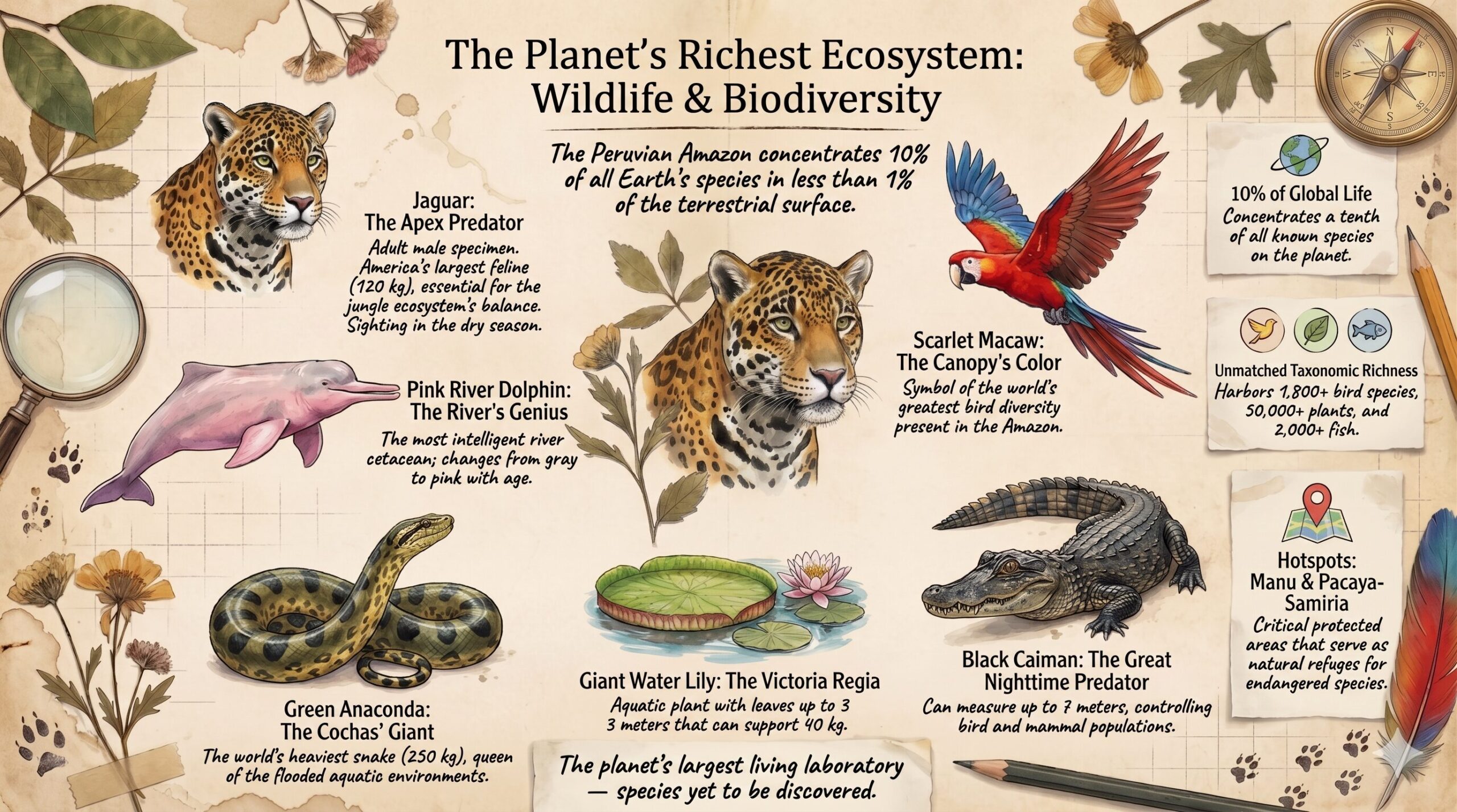 Fauna Amazon Infographic