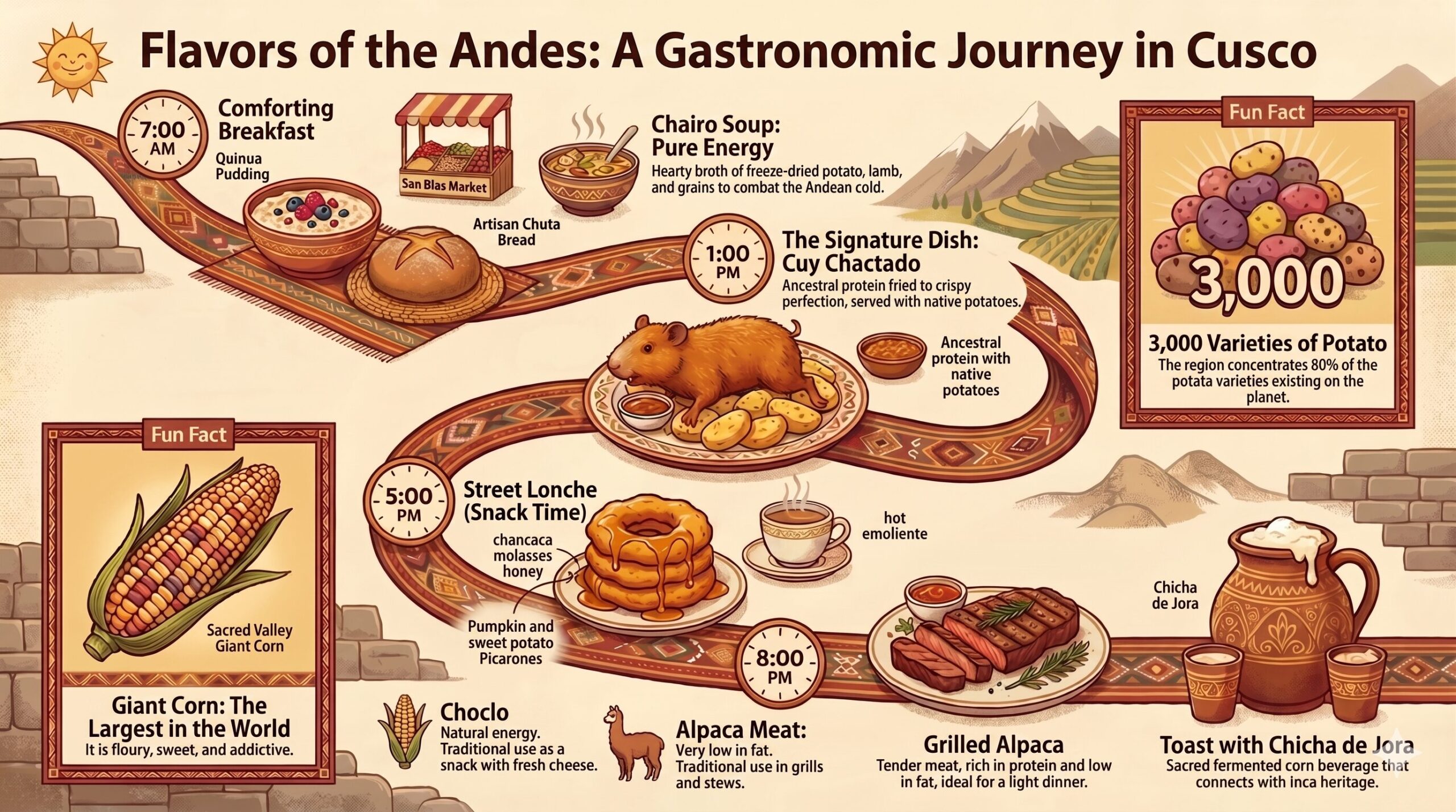 Infographic Flavours of Cusco