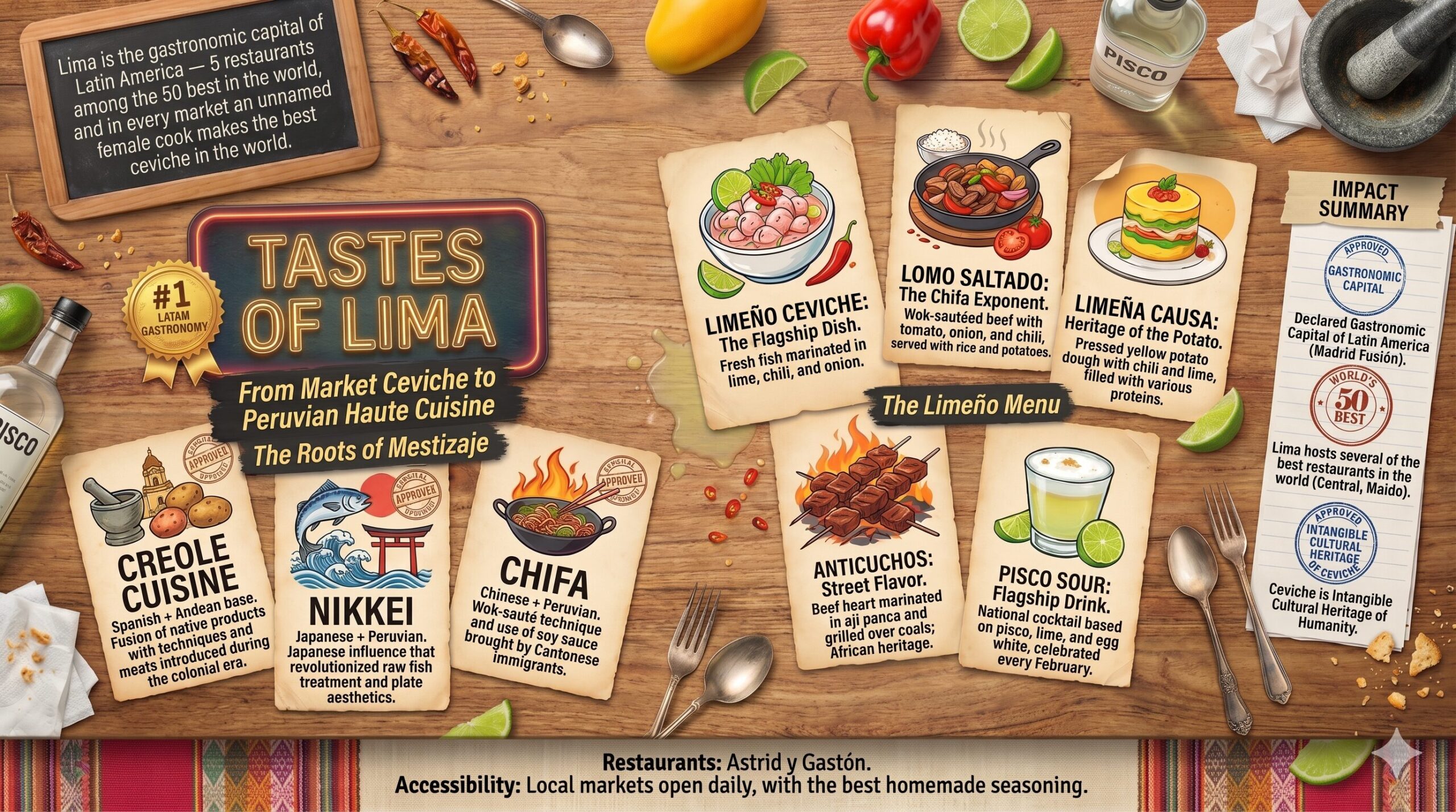 Lima Gastronomy Infographic