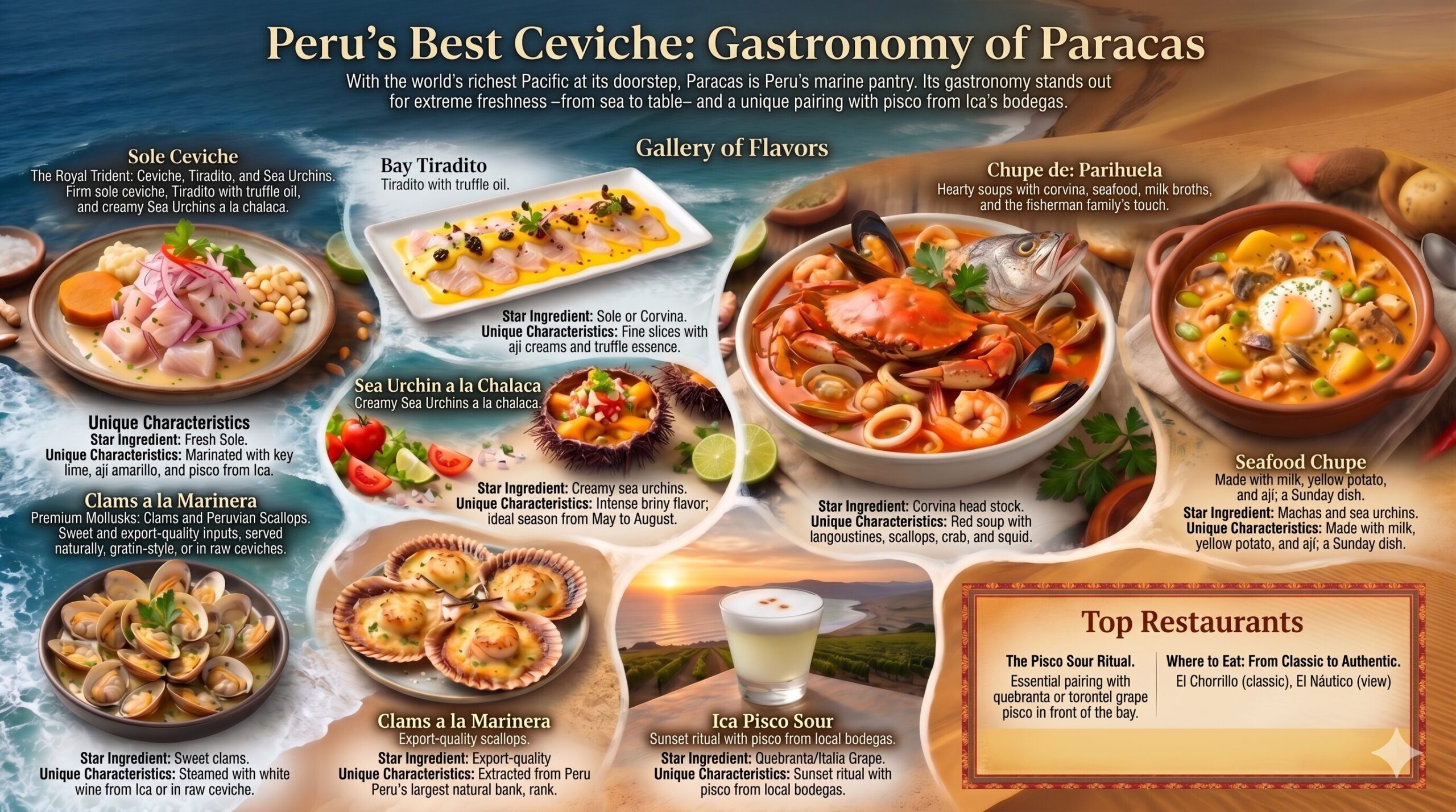 Paracas Gastronomy Infographic