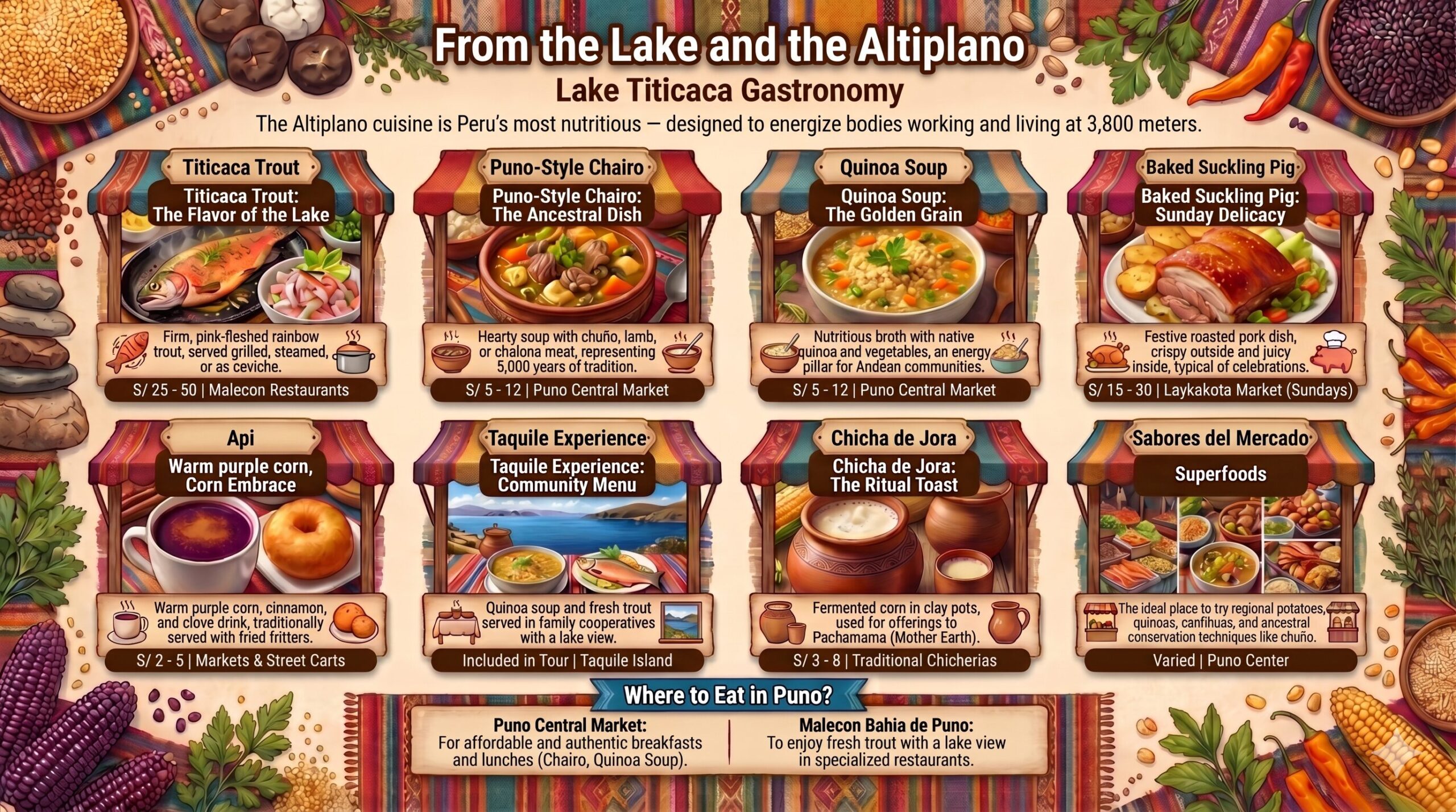 Lake Titicaca Gastronomy Infographic