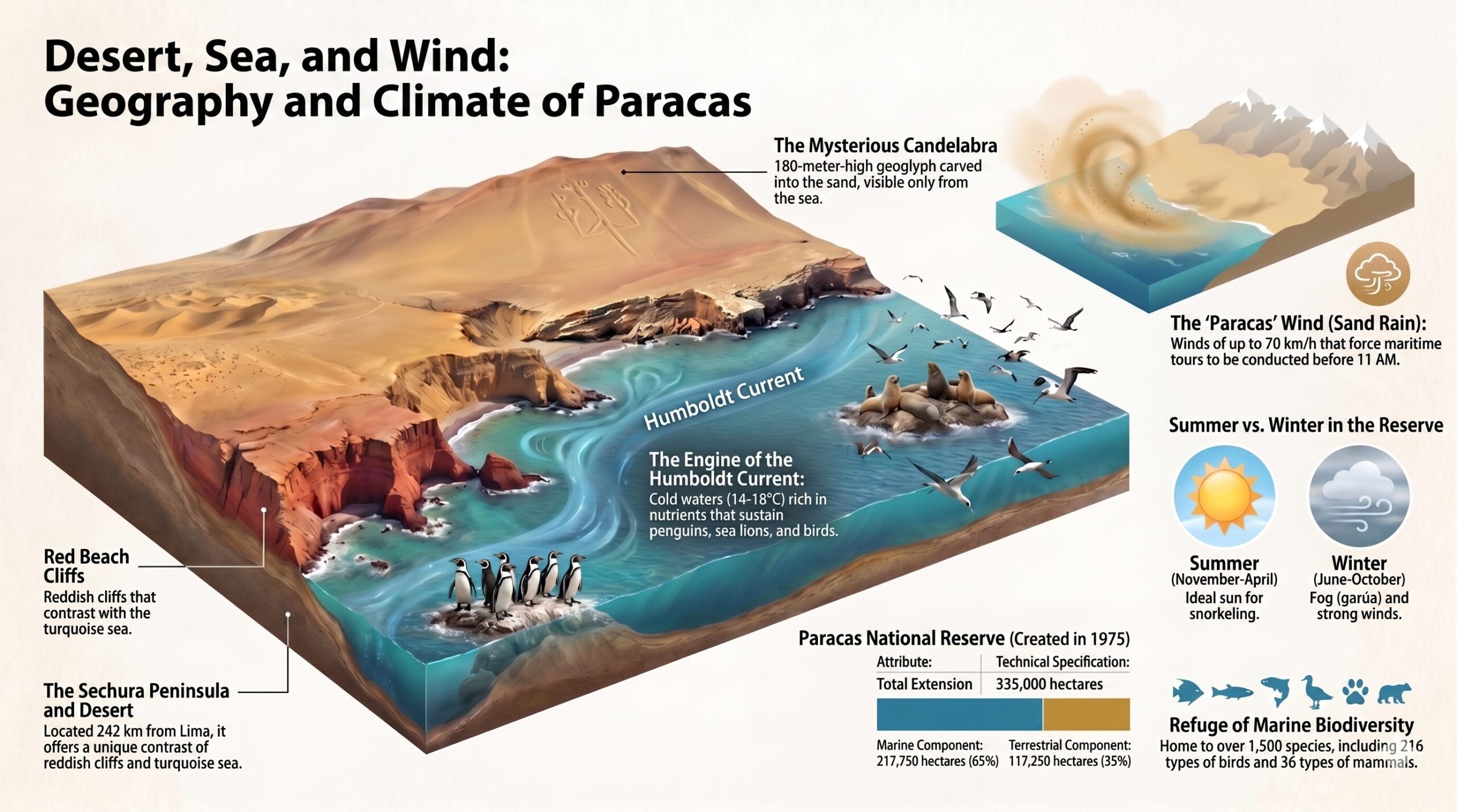 Paracas Geography Infographic