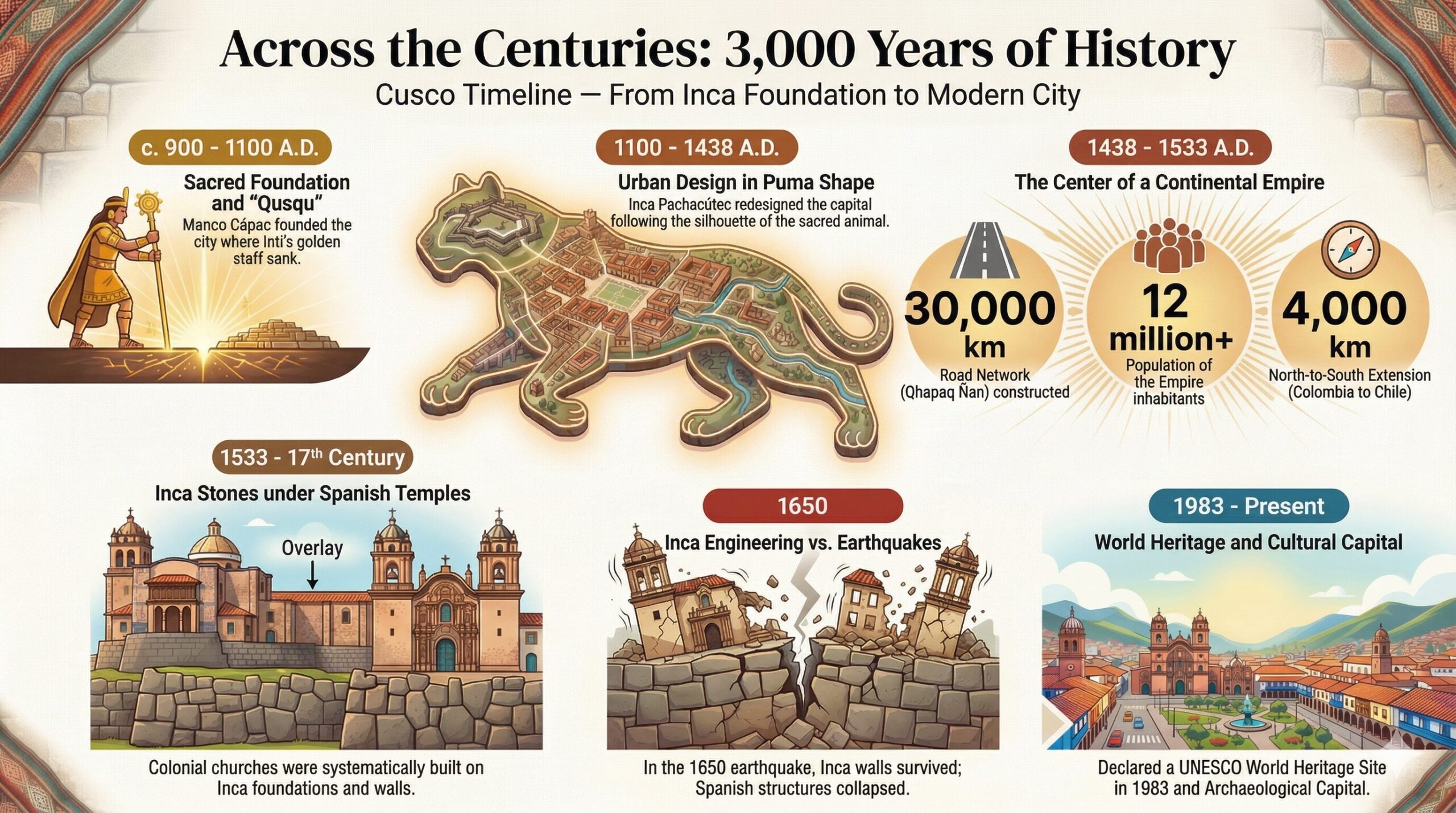 Infographic History of Cusco