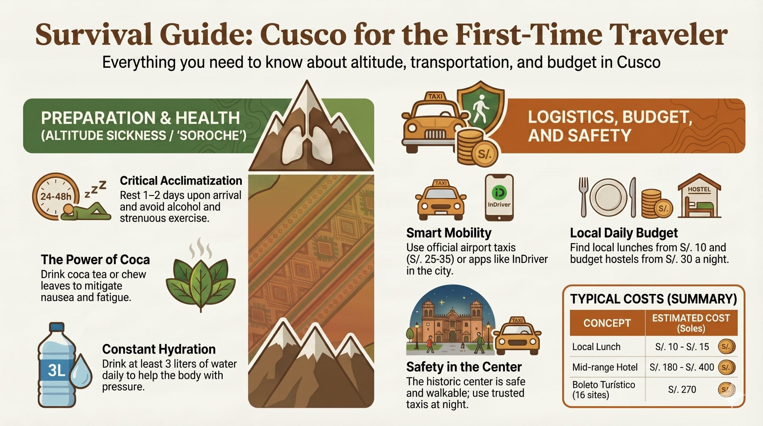 Infographic Practical Information Cusco
