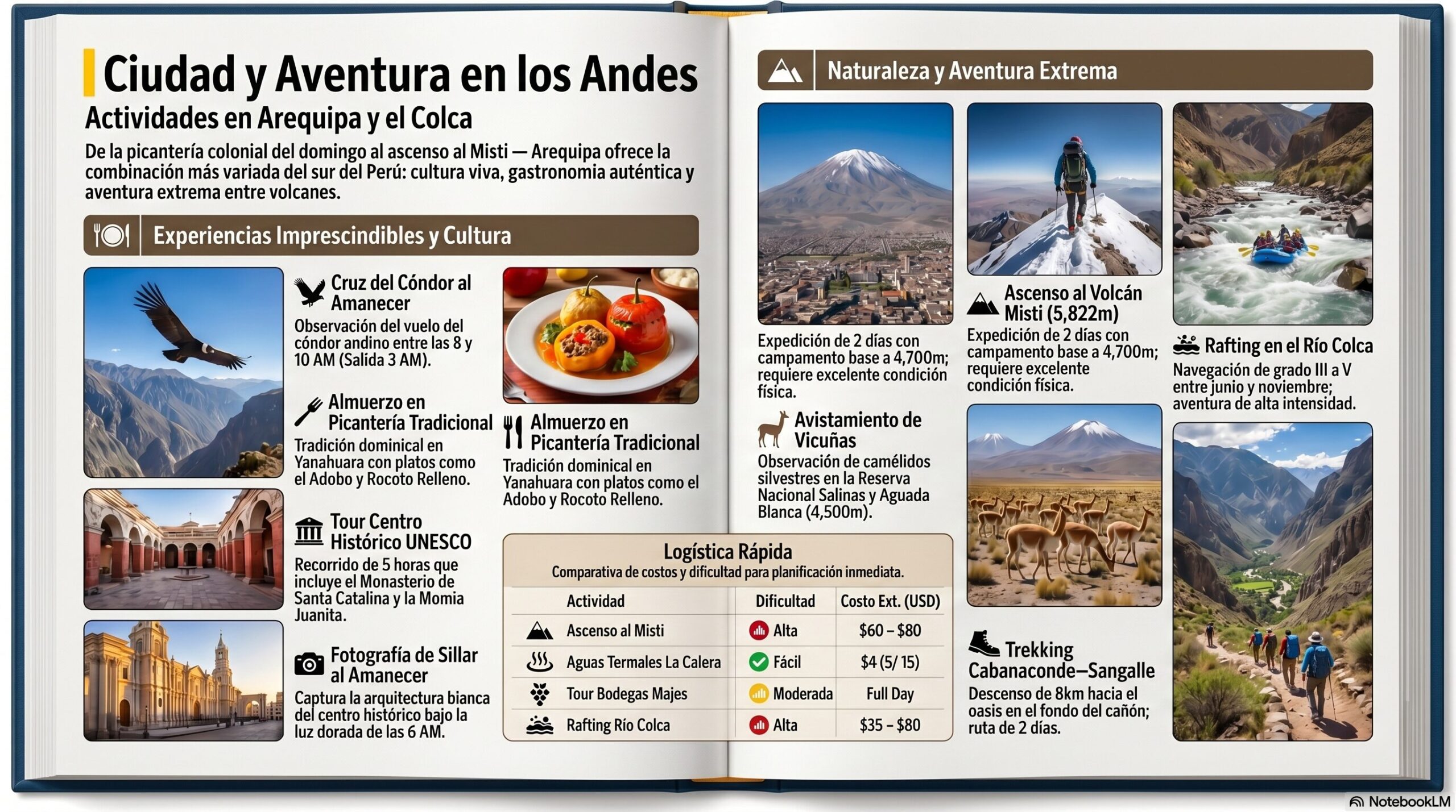 Actividades de Arequipa