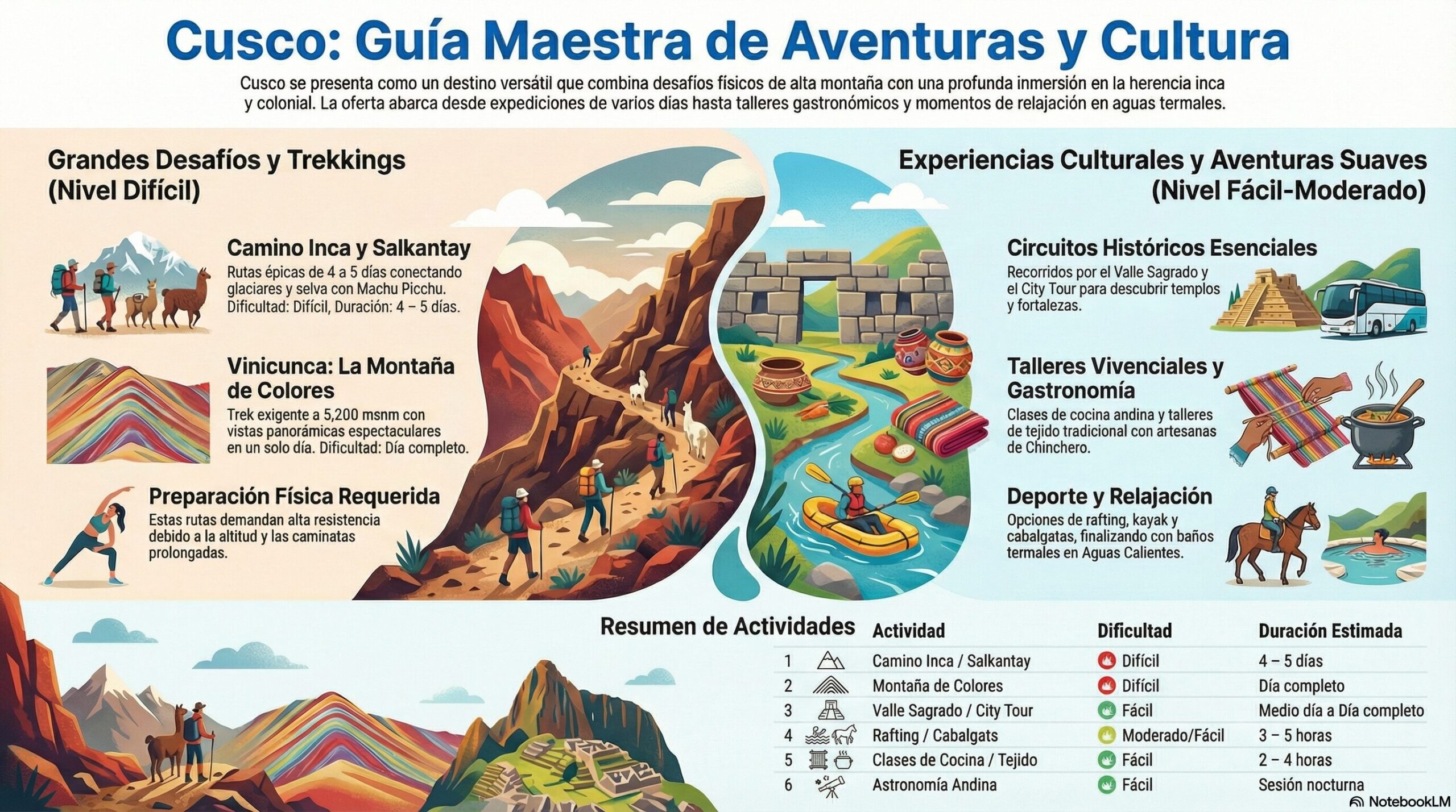 Infografía Actividades Cusco
