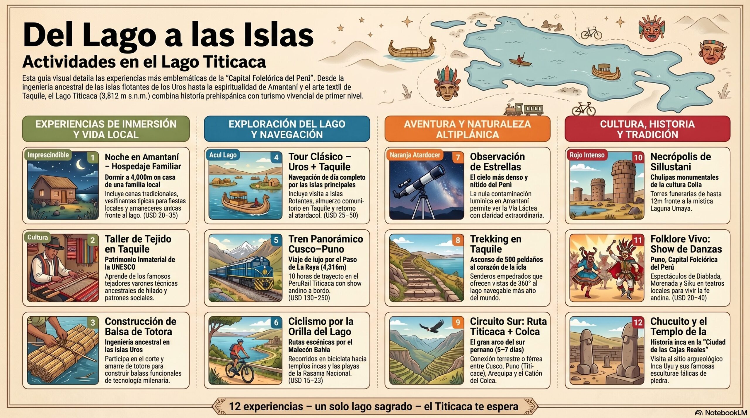 Actividades en el Titicaca