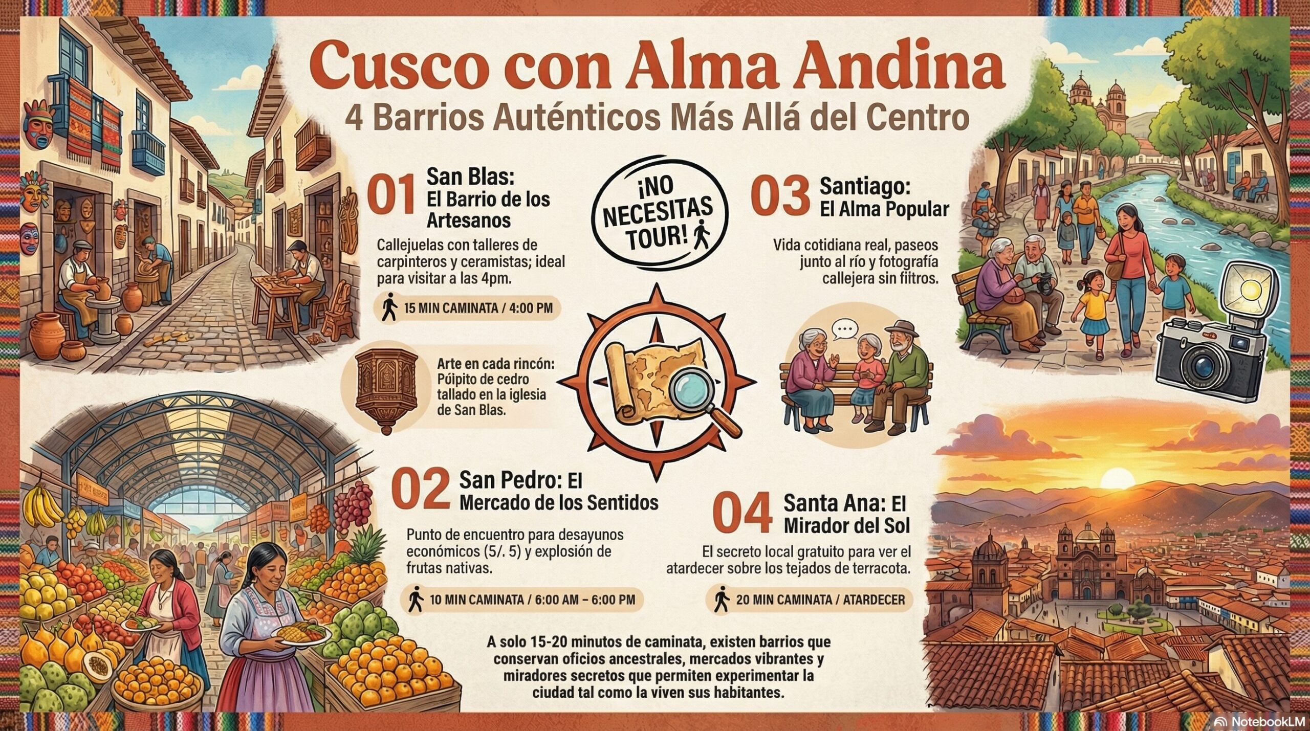 Infografía Barrios de Cusco