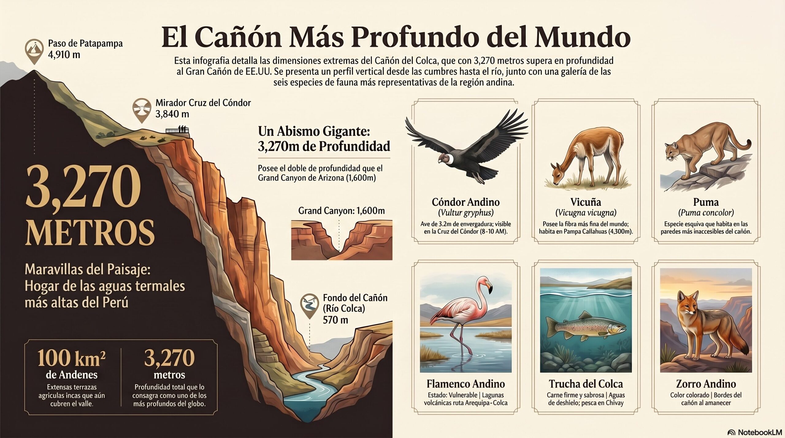 Mapa del Cañón del Colca