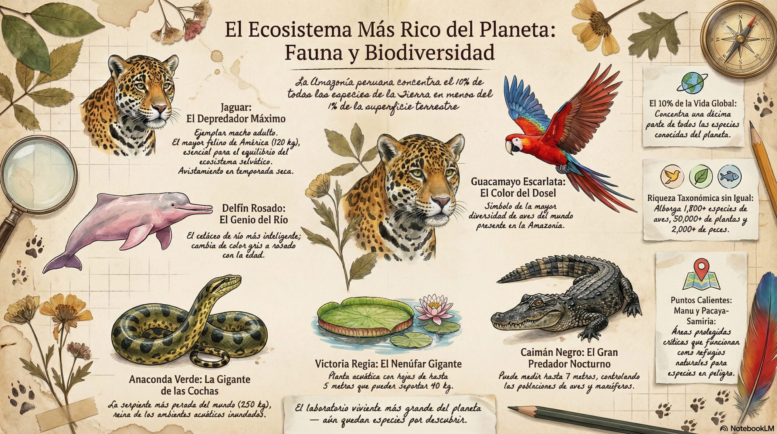 Infografía Fauna Amazonas
