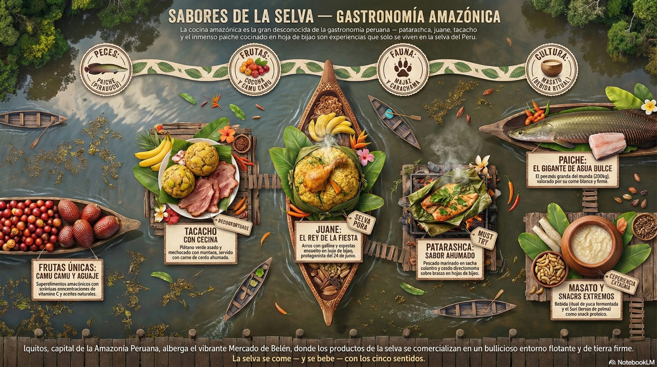 Infografía Gastronomía Amazonas
