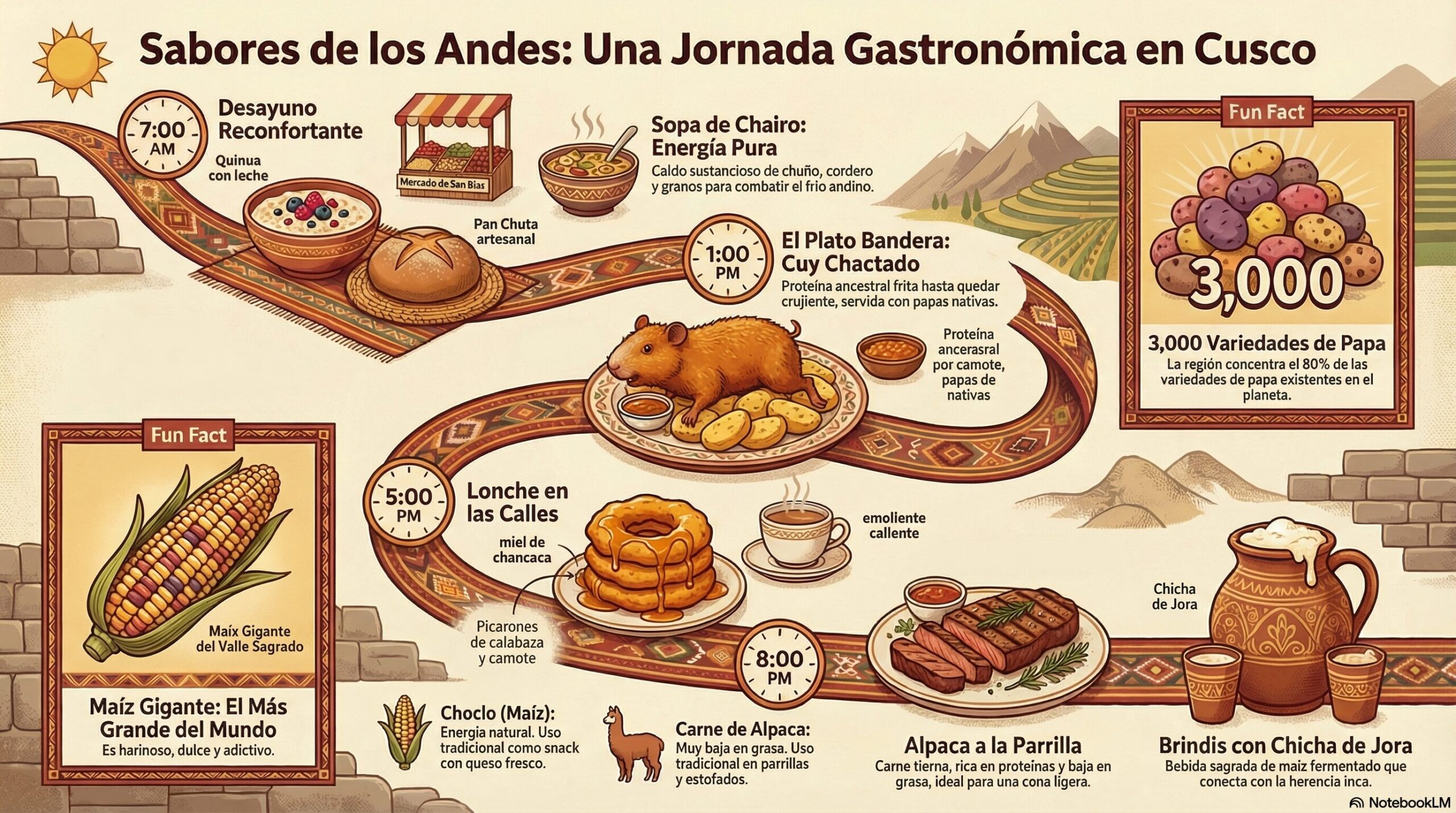 Infografía Sabores de Cusco