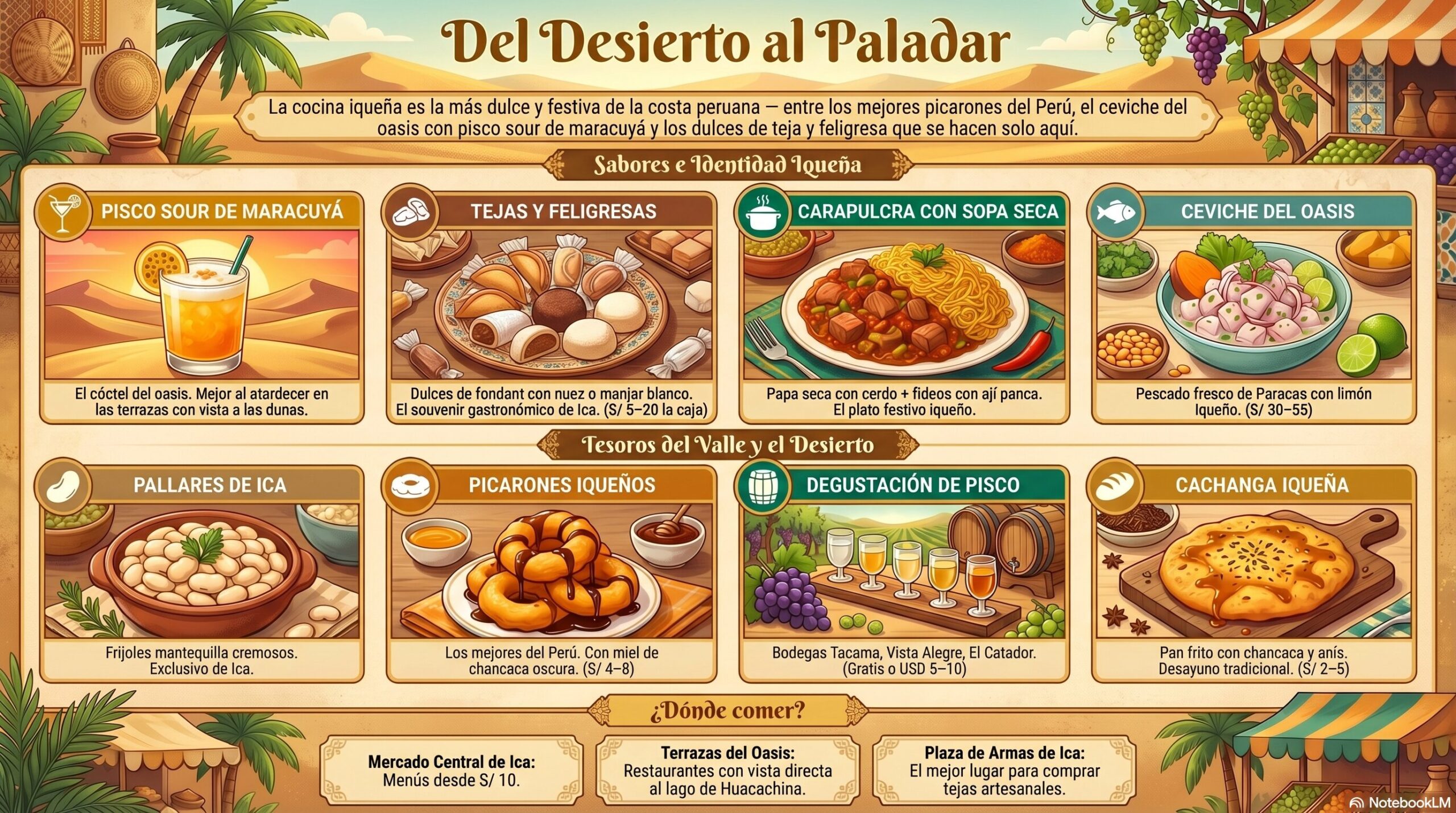 Gastronomía de Huacachina