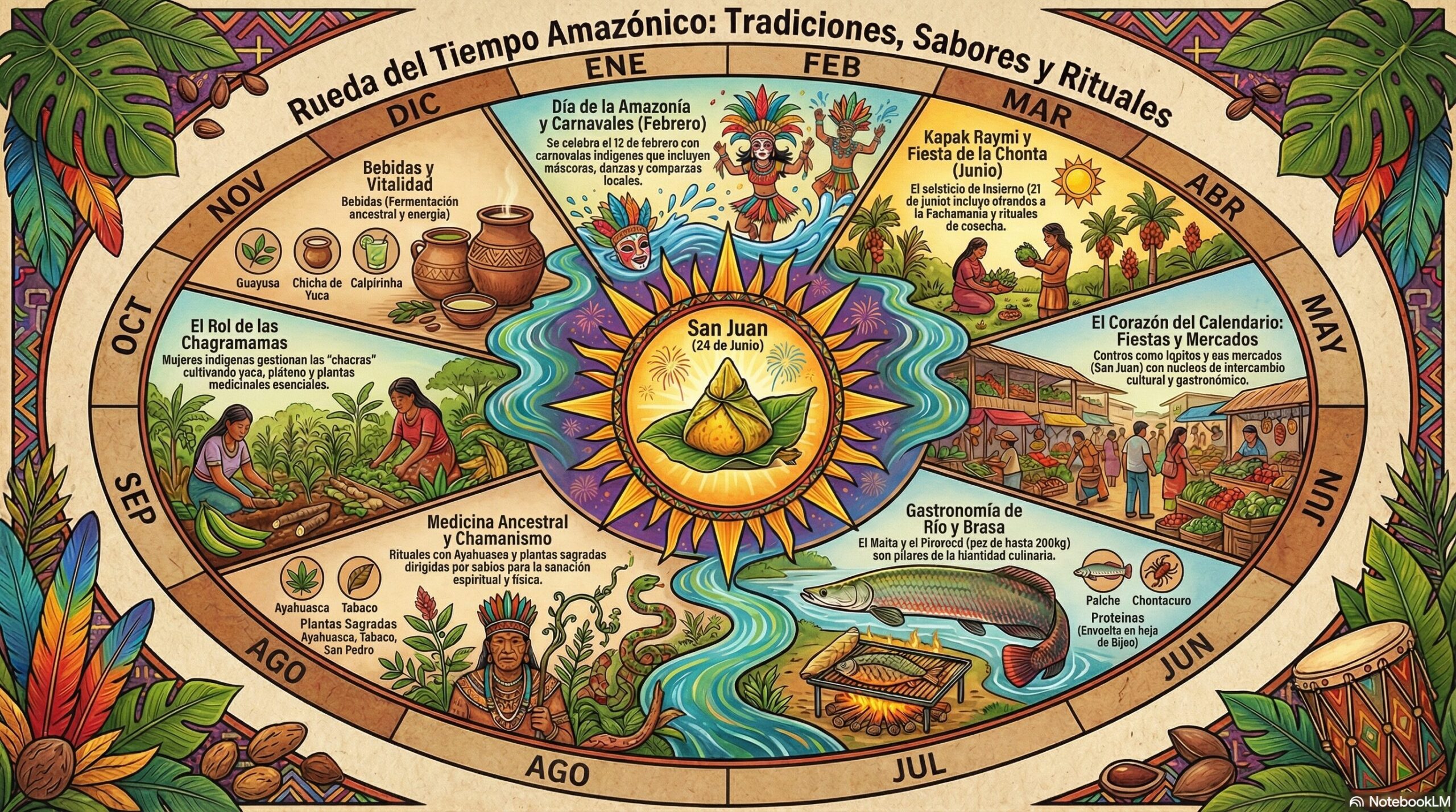 Infografía Tradiciones Amazonas